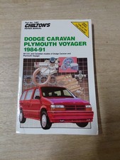 1984-1991 Dodge Plymouth Voyager Caravan Mini Van Chilton Service Manual Repair