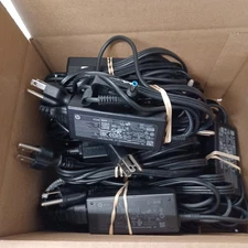 Lot 10 Genuine HP 45W 19.5V 2.31A Ac Adapter Power Supply Blue Small Tip OEM