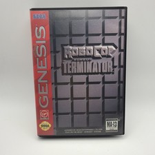 RoboCop vs. The Terminator (Sega Genesis, 1993) CIB With Manual Tested Working