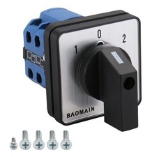 Baomain Rotary Universal Changeover Switch SZW26-20/D202.2 660V 20A 1-0-2 3 Posi