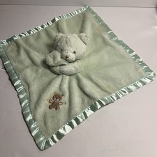 Gerber Mint Green Teddy Bear Baby Lovey Security Blanket