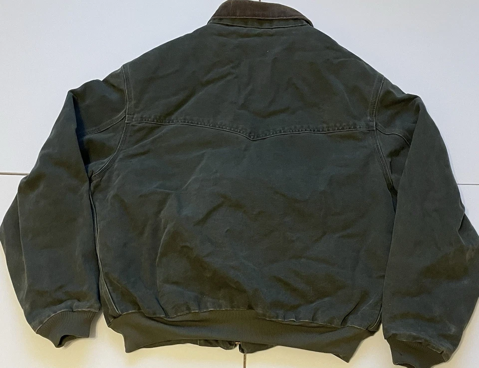 Vintage Carhartt J14MOS Santa Fe Duck Bomber Jacket Men’s XL Quilt Lined - Image 3 of 4