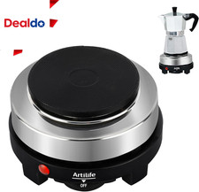 Mini Piastra Calda Piccola 500W, Piccola Piastra Elettrica, Mini Fornello Portab