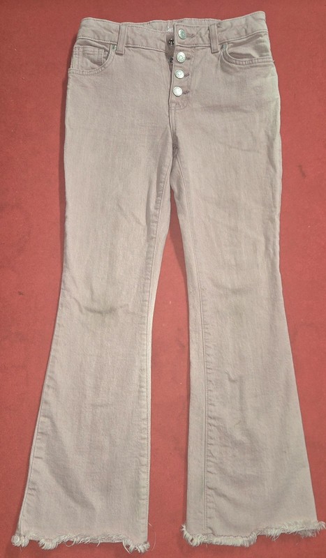 🌟 Cat & Jack Girl’s Peach Stretch Denim Flare Cut Jeans Sz 12
