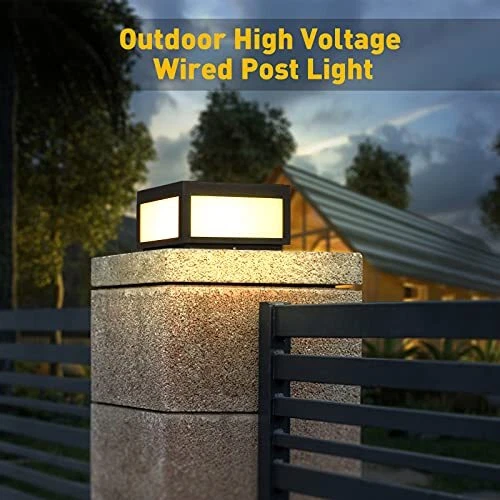 Wired fence lights online