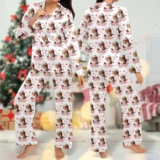 Trump Santa Unisex Pajamas Set, Trump Family Sleepwear, Trump Make Christmas Gre