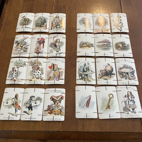 Tarjetas de construcción vintage de construcción con muescas de Alicia en el País de las Maravillas arte John Tennial - Imagen 4 de 10