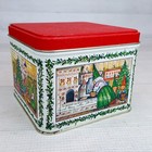 Vintage Unieboek Gnomes Christmas 3.5 x 4.5" Tin Box Canister Potpourri Press