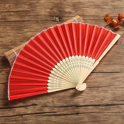Folding Hand Fan Bamboo Craft Decor Ornaments Party Chinese Dance Fan Fsahion - Picture 12 of 19