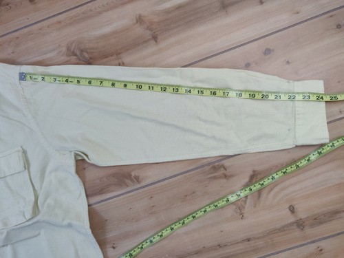 TOMMY HILFIGER Men Large Shirt Yellow Button Down Long Sleeve 100% Cotton - Picture 6 of 7