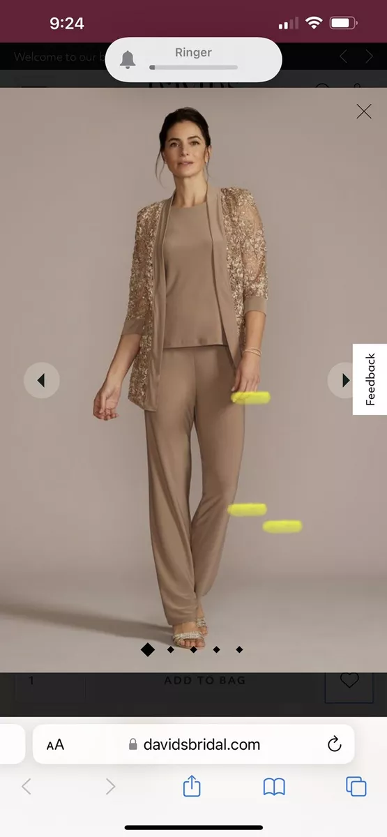 David bridal on sale pantsuit