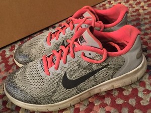 Running Shoes NEW 904258 001 Grey//Black// Pink NIKE 6 Y Kids Free Rn 2017 GS