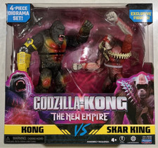 NEW 2024 Playmates Godzilla x Kong The New Empire  Kong vs Skar King 2pk