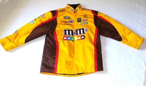 Authentic NASCAR Chase Authentics Kyle Busch M&M's Youth Large Yellow Jacket