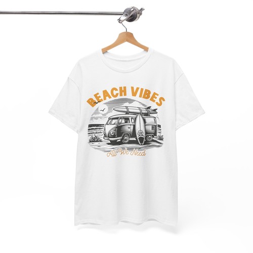 Beach Vibes T-Shirt | Summer Ocean Waves Tee | Beach Vibes All We need Shirt - Picture 10 of 73