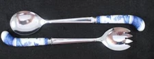 Mottahedeh Canton Set of Fork Salad Server and Spoon Salad Server