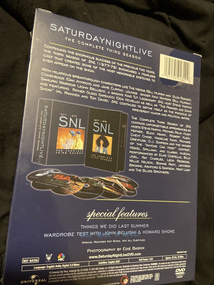 Saturday Night Live: Season 3 (DVD) 1977-1978 25195017299| eBay