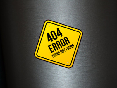 1 x Aufkleber 404 Error Turbo Not Found Warning Warnung Sticker Tuning Fun Gag