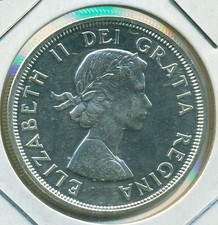 1964 CANADA SILVER DOLLAR, CHOICE PROOFLIKE BRILLIANT UNCIRCULATED, GREAT PRICE!