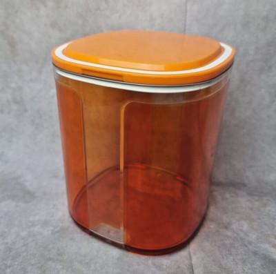 Tupperware Skyline Aufbewahrungsbox - Vintage orange durchscheinend
