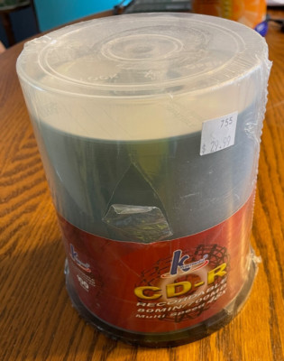 K Hypermedia Blank CD-R 100 Pack 80 Min 700 MB Recordable Multi Speed 48x