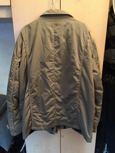 BALDININI MEN'S LUXURY BEIGE PADDED HOOD JACKET ORIGINAL 54 IT image 9