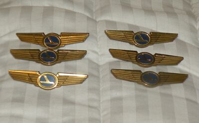 VINTAGE EASTERN AIRLINES WINGS LOT OF 6 Jr PILOTS KIDDIE WINGS