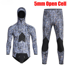 Men Spearfishing Wetsuit 5mm Neoprene Diving Suit Smooth Skin Wet Suit Fishing