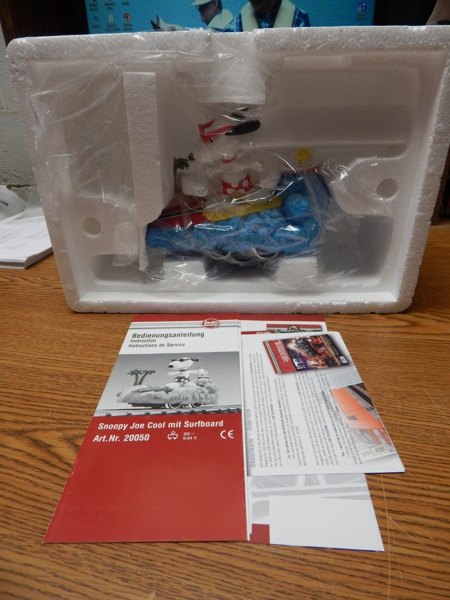 LGB 20050 PEANUTS SNOOPY JOE COOL MOTORIZED SURFBOARD NEW IN BOX G