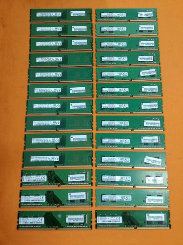 Lot of 26 Samsung, Kingston, SK Hynix 4gb 1rx16 pc4-2400t-UC0-11 (*)