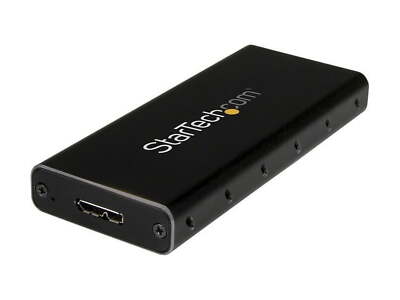 Startech M.2 to SATA SSD Enclosure - USB 3.1 (10Gbps) with USB-C Cable - Externa