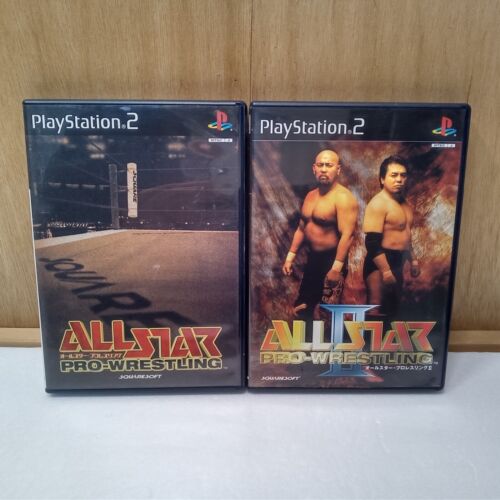All Star Pro Wrestling Japan 1 & 2 Set Lot PS2 PlayStation 2 Japanese Complete - Afbeelding 1 van 7