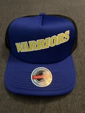 New Mitchell and Ness Trucker Hat Golden State Warriors Hook Trucker HWC OSFA