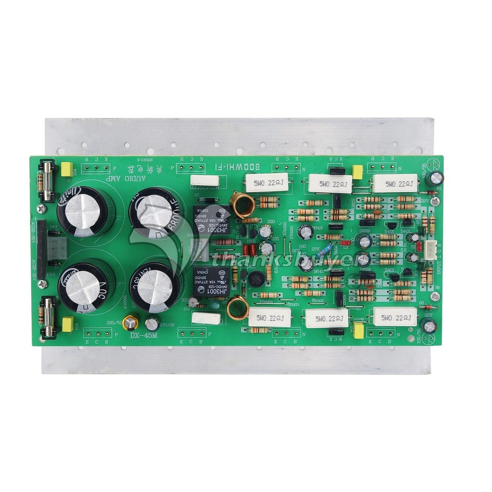 450Wx2 Power Amplifier Board Mono 800W w/2SC3858/2SA1494 Transistors ...
