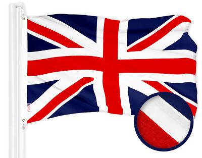 G128 UK United Kingdom Flag 3x5 Ft Stitched 300D Polyester