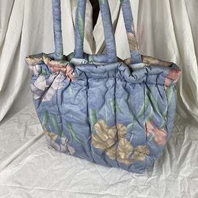 Tote Folks LARGE Floral Quilted Craft Tote Bag for Sewing Yarn Knitting USA  Made