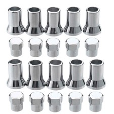 10pcs Tr413 Chrome Car Truck Tire Wheel Tyre Valve Stem Hex Caps W Sleeves