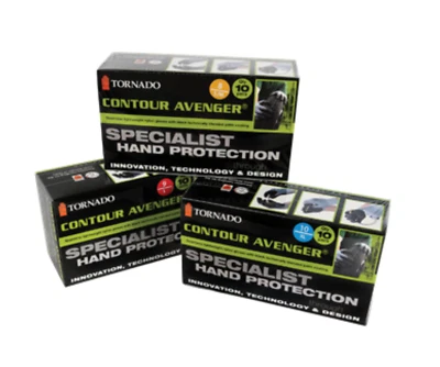 TORNADO Contour Avenger Special Hand Protection Work Gloves 10 Pairs S/M,L, XL