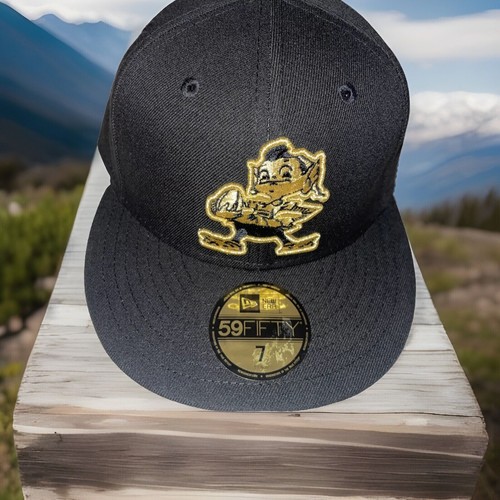 CLEVELAND BROWNS Hat Brownie New Era 59FIFTY METALLIC GOLD ELF LOGO FITTED CAP 7