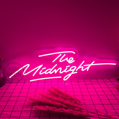 Custom Neon Signs The Midnight Vintage Neon Light Wall Sign Restaurant Bar Decor