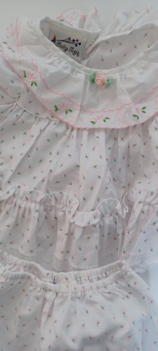 Baby togs Vintage easter dress 6-9 Months 2 Piece Girls Dress and Diaper Cover - Picture 2 of 10