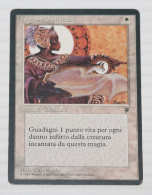 Vintage Magic The Gathering - Spirit Link Legends 1995 Italian MTG Card | eBay Vintage Magic The Gathering - Spirit Link Legends 1995 Italian MTG Card | eBay