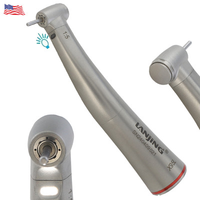 Dental LED 1:5 Contra Angle Mini High Speed Handpiece fit E type Electric Motor