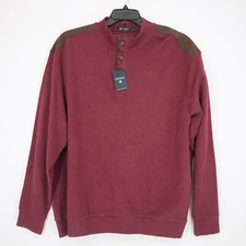Cremieux  Men's Pullover Sweater XXL Red Brown Shoulders NWT $95
