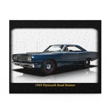 Legendary 1969 Plymouth Road Runner Temp Puzzle 120 pcs   Iconic Muscle Car