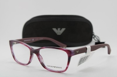 NEW EMPORIO ARMANI EA 3060 5389 PURPLE HORN AUTHENTIC FRAMES EYEGLASSES 52-16