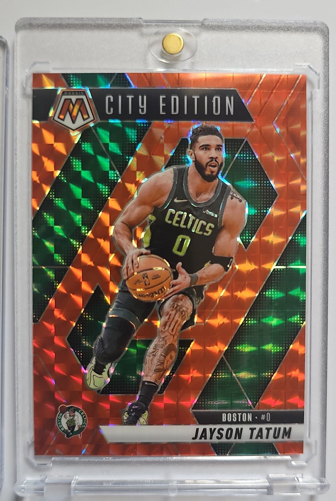 2024-25 Panini Mosaic - City Edition Jayson Tatum #287 Orange Mosaic Prizm /249