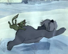 Original Production Cel (Disneyland Art Corner Piece) of Colonel and Sergeant Ti