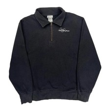 Walt Disney World Disney Collared 1/4 Zip - Large Black Cotton