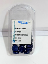 Wilts WPSG20 B M20 Blind Grommet Black Cable Gland Plug 25 Pack